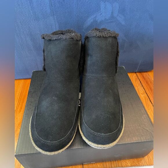 Sorel Nakiska Faux Fur Lined Bootie in black, women's size US 10 EU 41 NEW - Picture 3 of 7